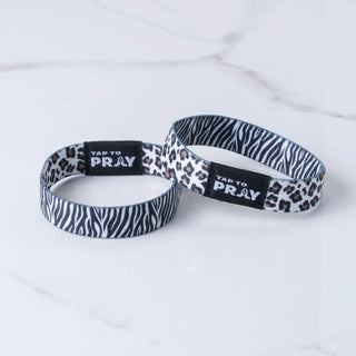 Safari Zebra Wristband - Tap to Pray