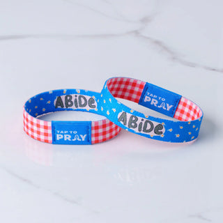 Abide Kingfolk Series Wristband | Tap To Pray