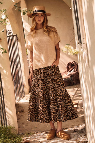 Sand Leopard Dress