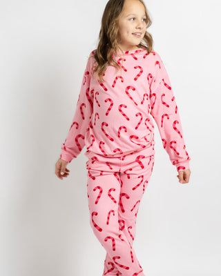 Girl's Candy Cane Wishes Lounge Set