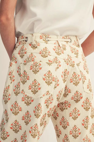 Flo Floral Barrel Pants