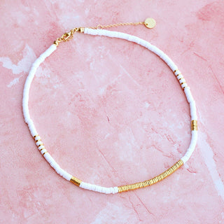 Gold & White Pisa Choker | Pura Vida