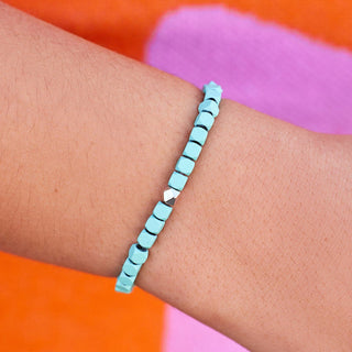 Blue Hematite Stretch Bracelet | Pura Vida