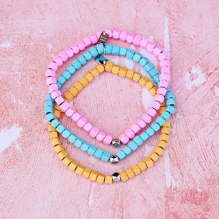 Yellow Hematite Stretch Bracelet | Pura Vida