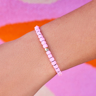 Pink Hematite Stretch Bracelet | Pura Vida