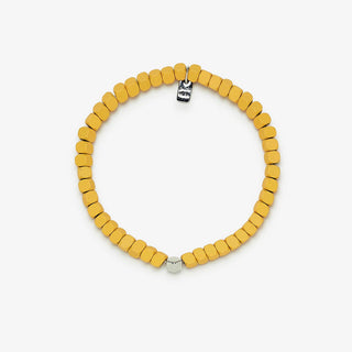 Yellow Hematite Stretch Bracelet | Pura Vida