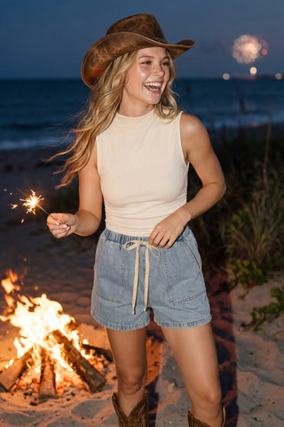 American Dream Denim Shorts - Light