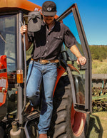 4 Mile Creek Pearl Snap Button Up - Black