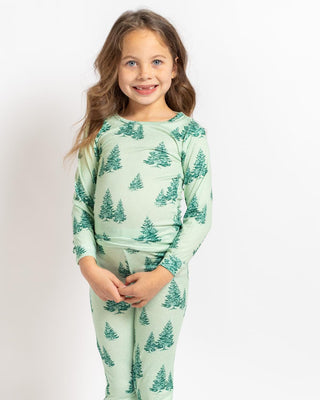 Kid's Evergreen Farm Long Sleeve Pajamas