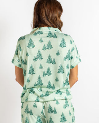 Evergreen Farm SS Button Up Sleep Shirt