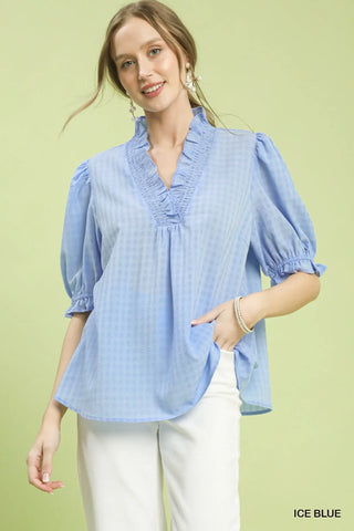 Soft Bloom Top - Ice Blue
