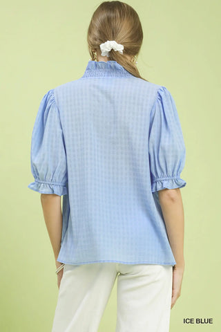 Soft Bloom Top - Ice Blue