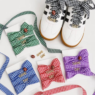 Game Day Gingham Shoe Lace - PREORDER