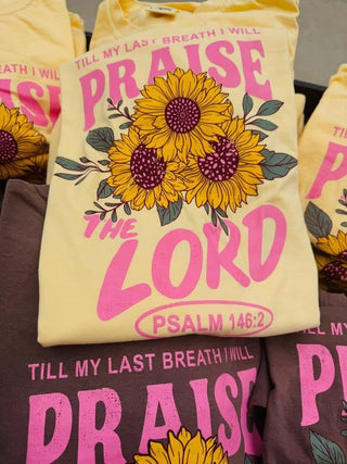 Praise The Lord Tee - Butter Yellow