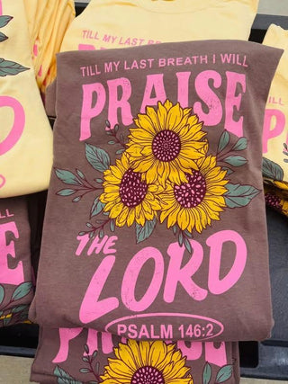 Praise The Lord Tee - Washed Espresso