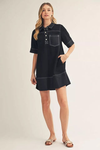 Midnight Stitch Dress
