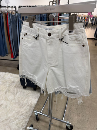 White Magic Judy Blue Shorts w/Cell Phone Back Pkt