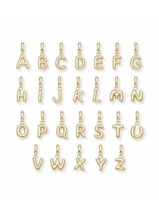 Bubble Initial Clip Charm