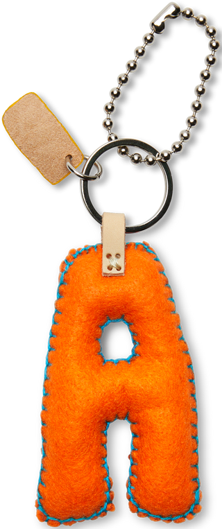 Orange Felt Alphabet Charms | Consuela