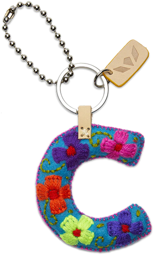 Turquoise Felt Alphabet Charms | Consuela