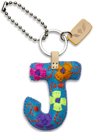 Turquoise Felt Alphabet Charms | Consuela