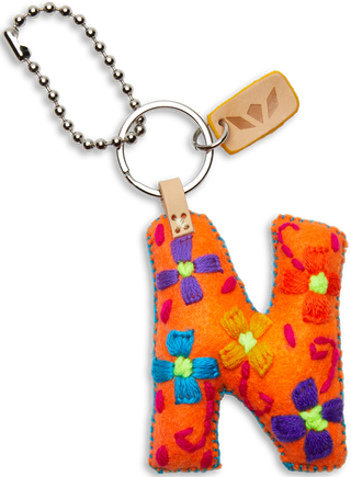 Orange Felt Alphabet Charms | Consuela