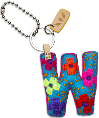 Turquoise Felt Alphabet Charms | Consuela