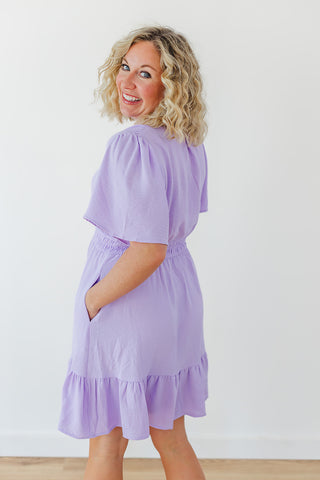 Pastel Petals Dress - Lilac