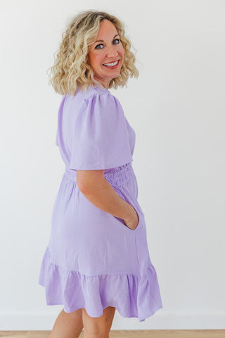 Pastel Petals Dress - Lilac