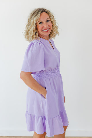 Pastel Petals Dress - Lilac