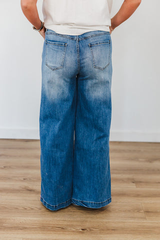 Patty Pull-On Jeans - Denim