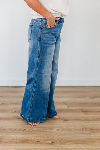 Patty Pull-On Jeans - Denim