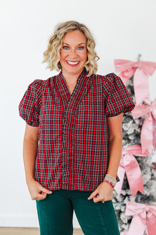 Merry Plaidmas Top