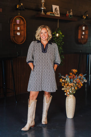 Fall State Of Mind Dress - Black