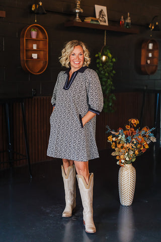 Fall State Of Mind Dress - Black