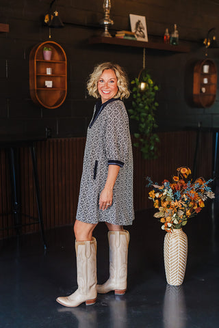 Fall State Of Mind Dress - Black