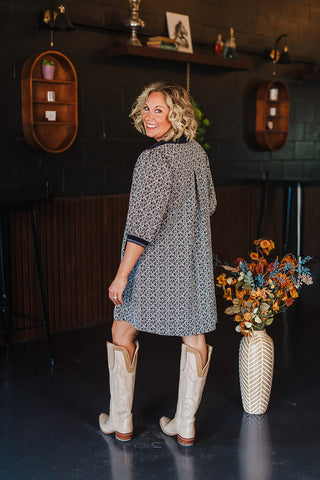 Fall State Of Mind Dress - Black