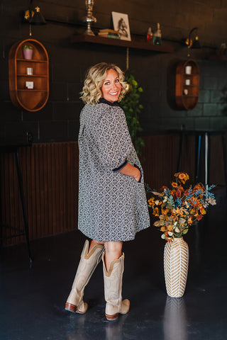 Fall State Of Mind Dress - Black