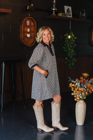 Fall State Of Mind Dress - Black