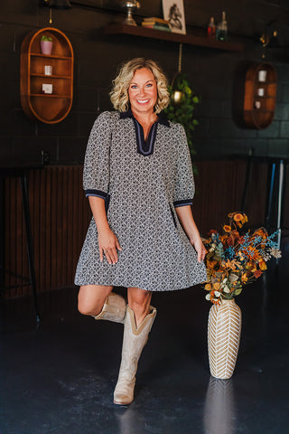 Fall State Of Mind Dress - Black
