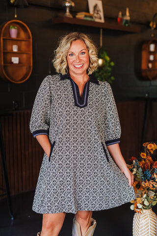 Fall State Of Mind Dress - Black