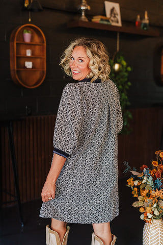 Fall State Of Mind Dress - Black