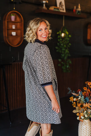 Fall State Of Mind Dress - Black