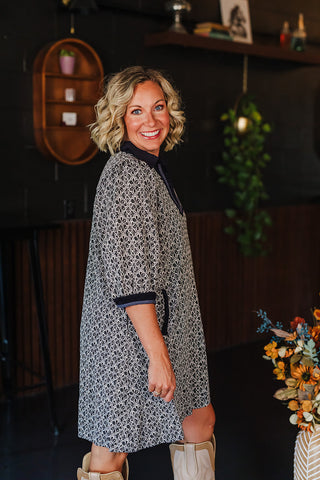 Fall State Of Mind Dress - Black