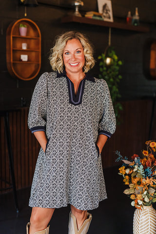 Fall State Of Mind Dress - Black