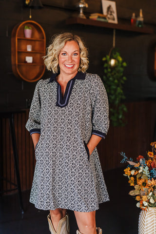 Fall State Of Mind Dress - Black