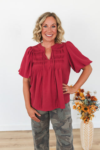Ruthie Ruffle Top