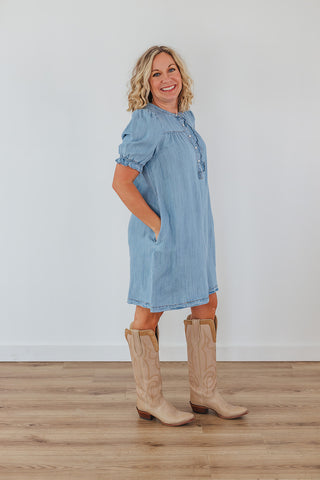 Living Free Denim Dress