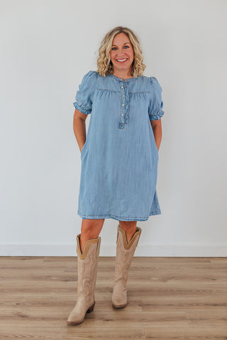 Living Free Denim Dress