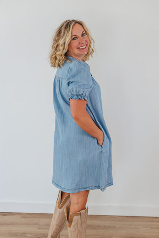 Living Free Denim Dress